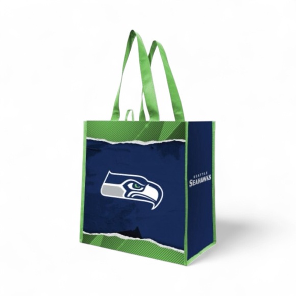 BOUTIQUE Seattle Seahawks NFL Football Team Fan Reusable Grocery Tote Bag - Picture 1 of 1